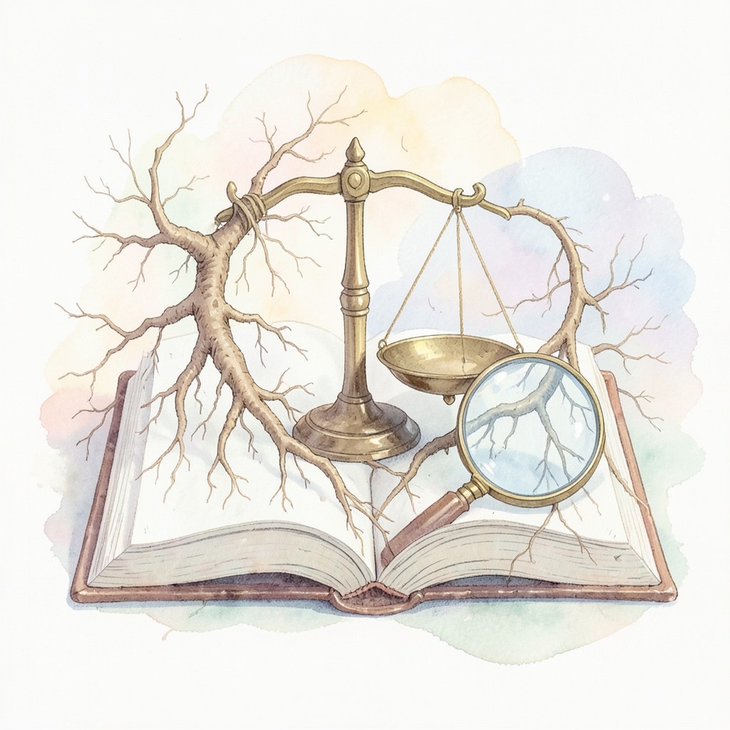 Whimsical editorial illustration for Ibram X. Kendi