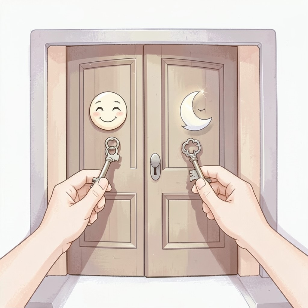 Whimsical editorial illustration for Lie that you are away to avoid house guests