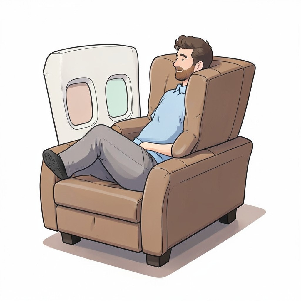 Whimsical editorial illustration for Pay for Business Class, YOLO